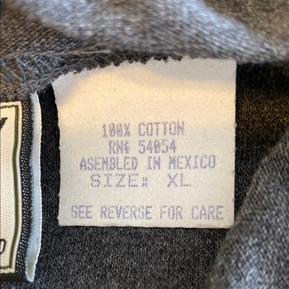 Bugle Boy Gray Hoodie with Navy Stripes - Picture 3 of 4